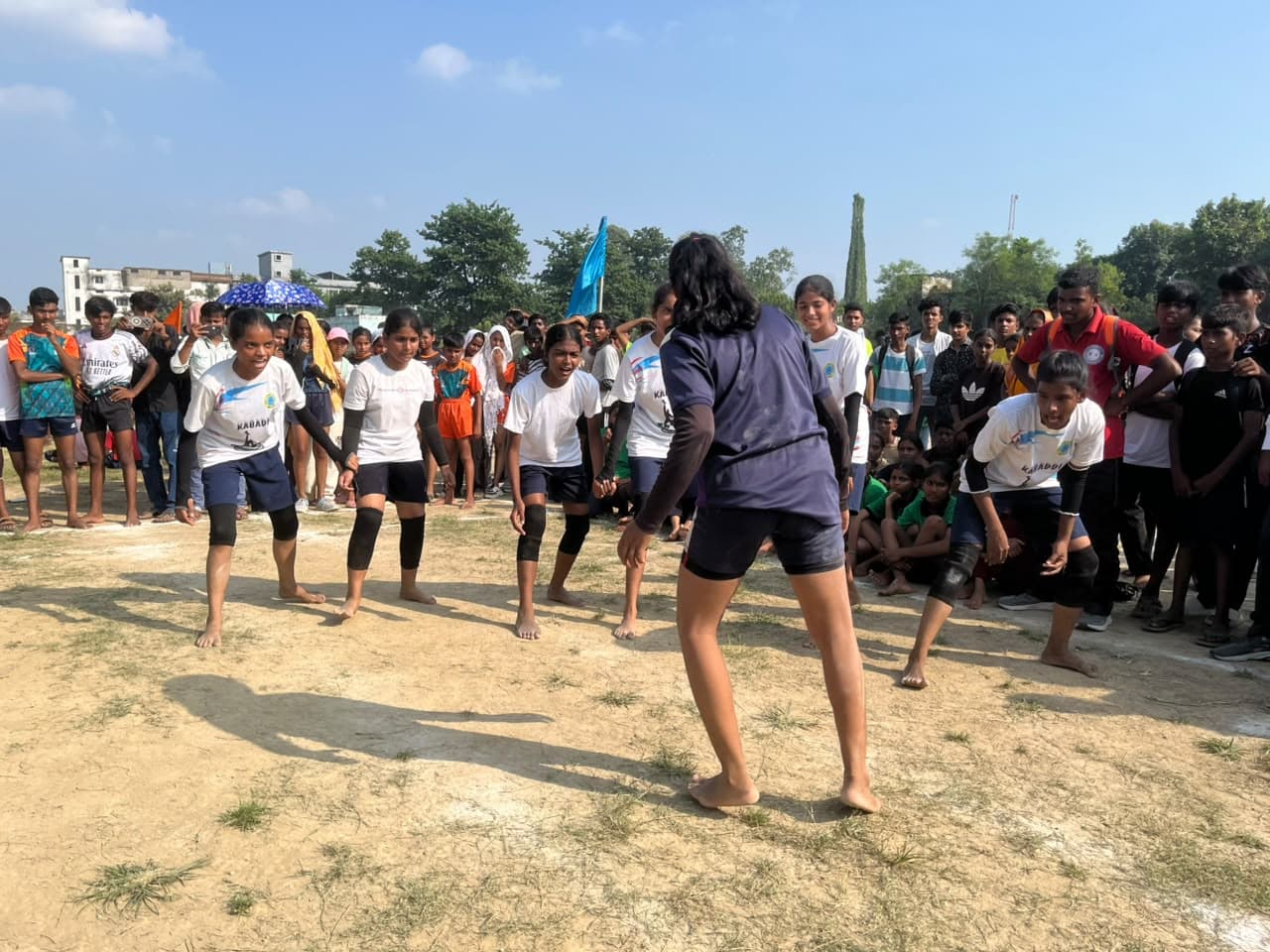 RSK Public School kabaddi team in intense district sports championship tournament
